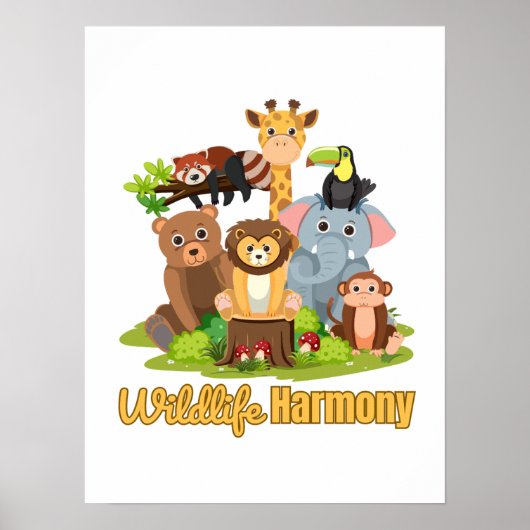 Wildlife Harmony for animal lover ポスター (正面)