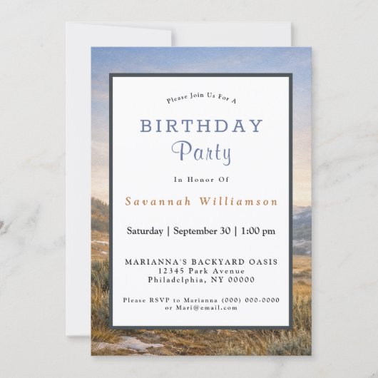 Wildlife Howling Gray Wolf Birthday 招待状 (正面)