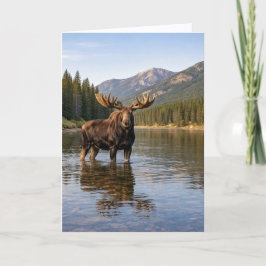 Wildlife Moose Mountain River カード