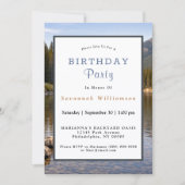 Wildlife Moose Mountain River Birthday 招待状 (正面)