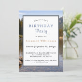 Wildlife Moose Mountain River Birthday 招待状 (スタンド正面)