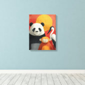 Wildlife Portrait | Whimsical Trio キャンバスプリント (インサイチュ (ウッドフロア))