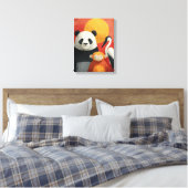 Wildlife Portrait | Whimsical Trio キャンバスプリント (インサイチュ (寝室))