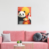 Wildlife Portrait | Whimsical Trio キャンバスプリント (インサイチュ (リビング))