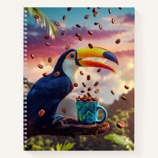 WILDLIFE RAINFOREST TOUCAN ノートブック (正面)