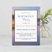 Wildlife Sandhill Crane Serene Landscape Birthday 招待状 (スタンド正面)