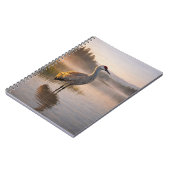 Wildlife Sandhill Crane Serene Wetland Scene ノートブック (左側)
