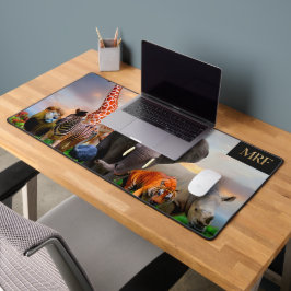 wildlife-themed desk mat featuring stunning, デスクマット