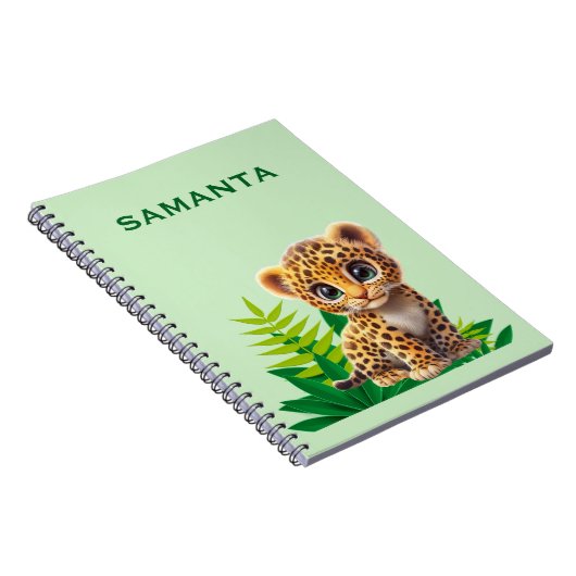 Wildlife Themed Notebook with Name ノートブック (右側)