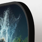 Wildlife Tiger Splash ピックルボールラケット (左詳細)