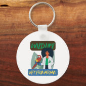 Wildlife Veterinarian – Exotic Animal Vet Design キーホルダー (正面)