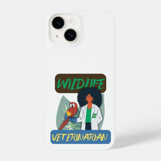 Wildlife Veterinarian – Exotic Animal Vet Design iPhoneケース (裏面)