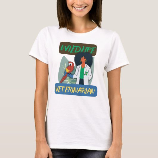 Wildlife Veterinarian – Exotic Animal Vet Design Tシャツ (正面)