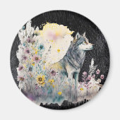 Wildlife Wolf マグネット (正面)