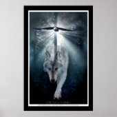 Wildlife Wolf & Eagle Art Print ポスター (正面)