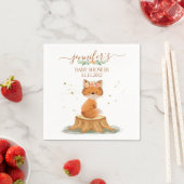 Wildlife Woodland Fox Baby Shower スタンダードカクテルナプキン (インサイチュ)