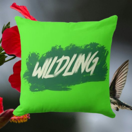 Wildling Brushstroke Throw Pillow クッション