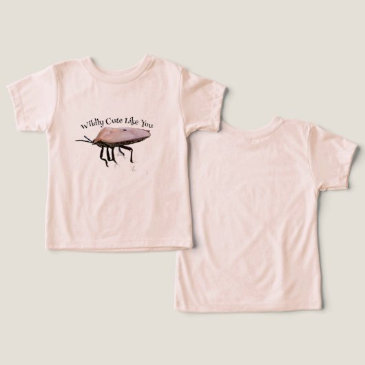 Wildly Cute Insect Pattern Toddler T-Shirt (デザイン正面&裏面)