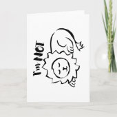 Wildly Punny — I’m Not Lion Minimalist Lion Art カード (正面)