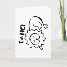 Wildly Punny — I’m Not Lion Minimalist Lion Art カード