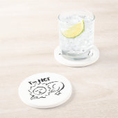 Wildly Punny — I’m Not Lion Minimalist Lion Art コースター (側面)