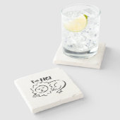 Wildly Punny — I’m Not Lion Minimalist Lion Art ストーンコースター (横)