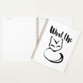 Wildly Punny — What the Fox? ミニマリスト駄洒落アート プランナー手帳 (ディスプレー)
