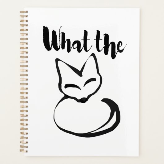 Wildly Punny — What the Fox? ミニマリスト駄洒落アート プランナー手帳 (正面)