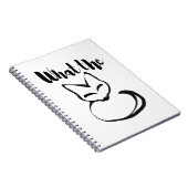 Wildly Punny — What the Fox? Minimalist Pun Art ノートブック (右側)