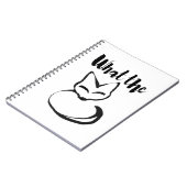 Wildly Punny — What the Fox? Minimalist Pun Art ノートブック (左側)