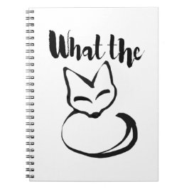Wildly Punny — What the Fox? Minimalist Pun Art ノートブック