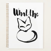 Wildly Punny — What the Fox? Minimalist Pun Art プランナー手帳 (正面)