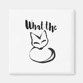 Wildly Punny — What the Fox? Minimalist Pun Art マグネット