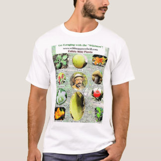 "Wildman"のスティーブブリルによる野生の食用植物 Tシャツ