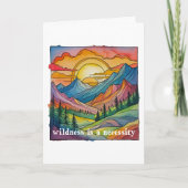 Wildness is a necessity save our public lands  カード (正面)