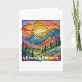 Wildness is a necessity save our public lands  カード