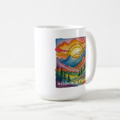 Wildness is a necessity save our public lands コーヒーマグカップ (正面右)