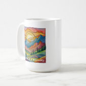 Wildness is a necessity save our public lands コーヒーマグカップ (正面左)