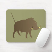 Wildschwein wild boar マウスパッド (マウス)
