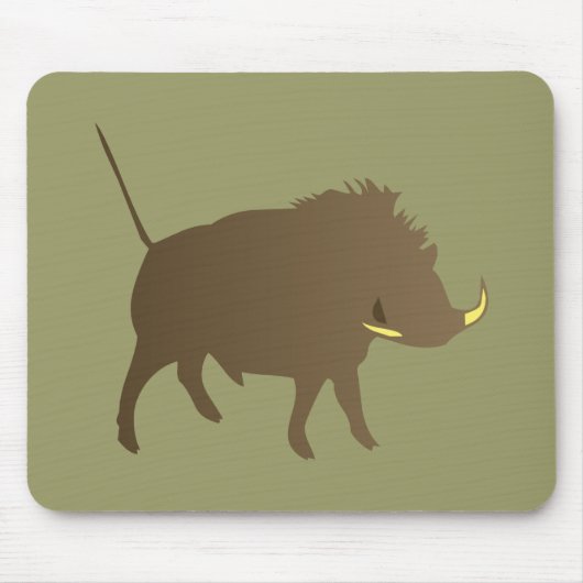 Wildschwein wild boar マウスパッド (正面)