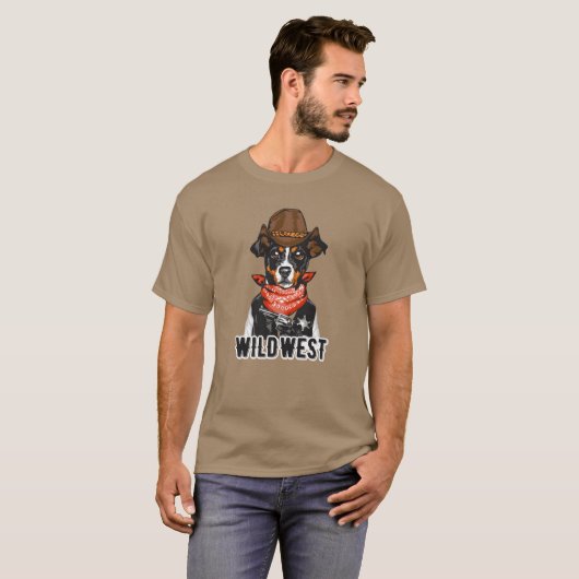 WildWest Funny Animals vintage Tシャツ (正面フル)