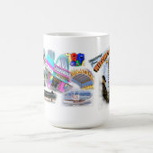 Wildwoodのニュージャージーの遊歩道 コーヒーマグカップ (中央)