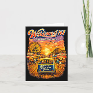 Wildwood NJ ボードウォークの思い出 レトロトラムカー カード