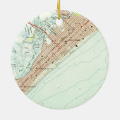 Wildwood NJ (1955年)のヴィンテージの地図 セラミックオーナメント (裏面)