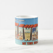 Wildwood NJ Old Postcard Mug コーヒーマグカップ (中央)