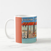 Wildwood NJ Old Postcard Mug コーヒーマグカップ (左)