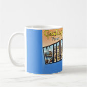 Wildwood NJ Vintage Postcard Mug コーヒーマグカップ (左)