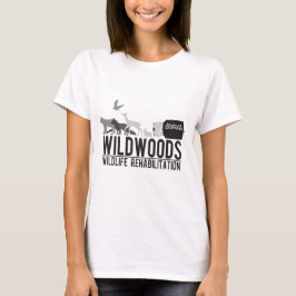 Wildwoods黒く及び白いT Tシャツ