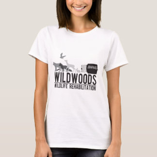 Wildwoods黒く及び白いT Tシャツ