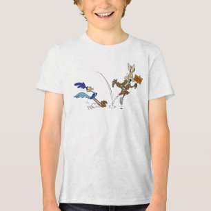 WILE E. COYOTE™とROAD RUNNER™ポゴスティック トライブレンドTシャツ
